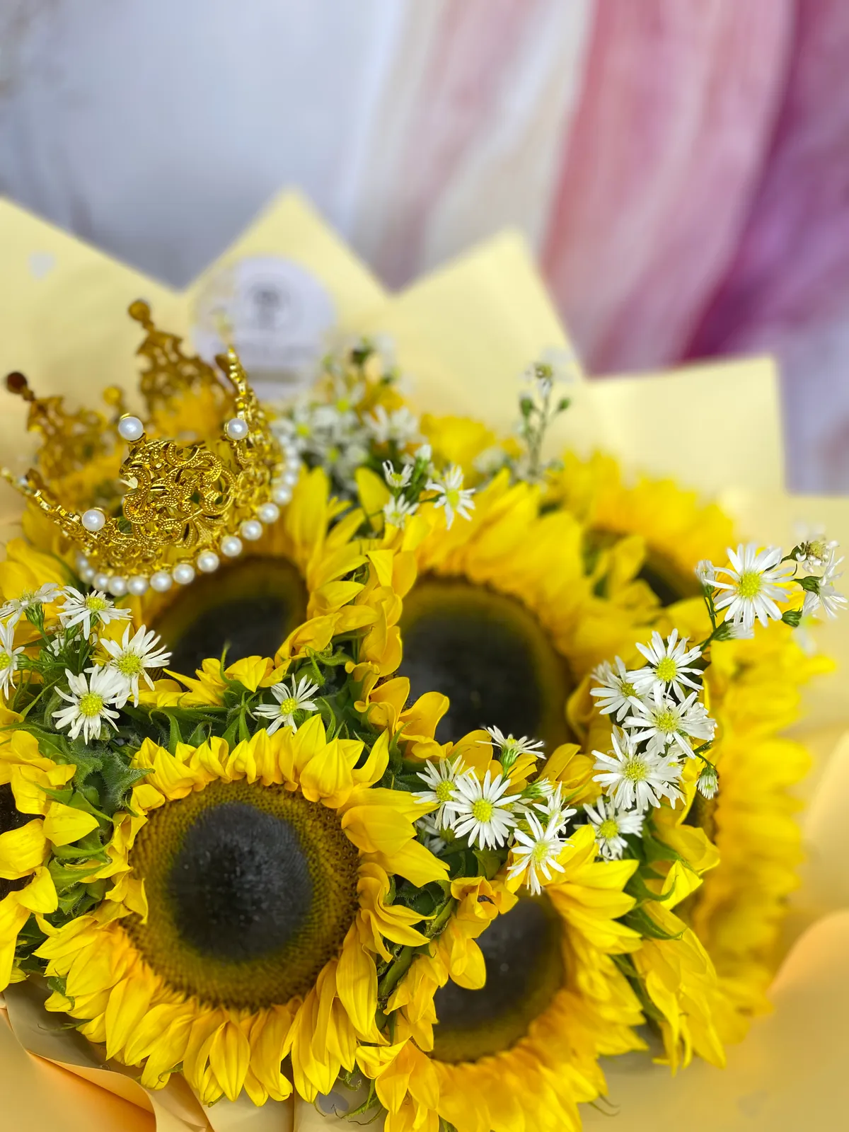 Arreglo de girasoles exportados