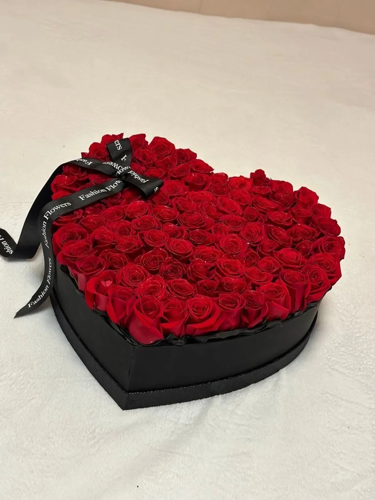 Corazón de rosa grande