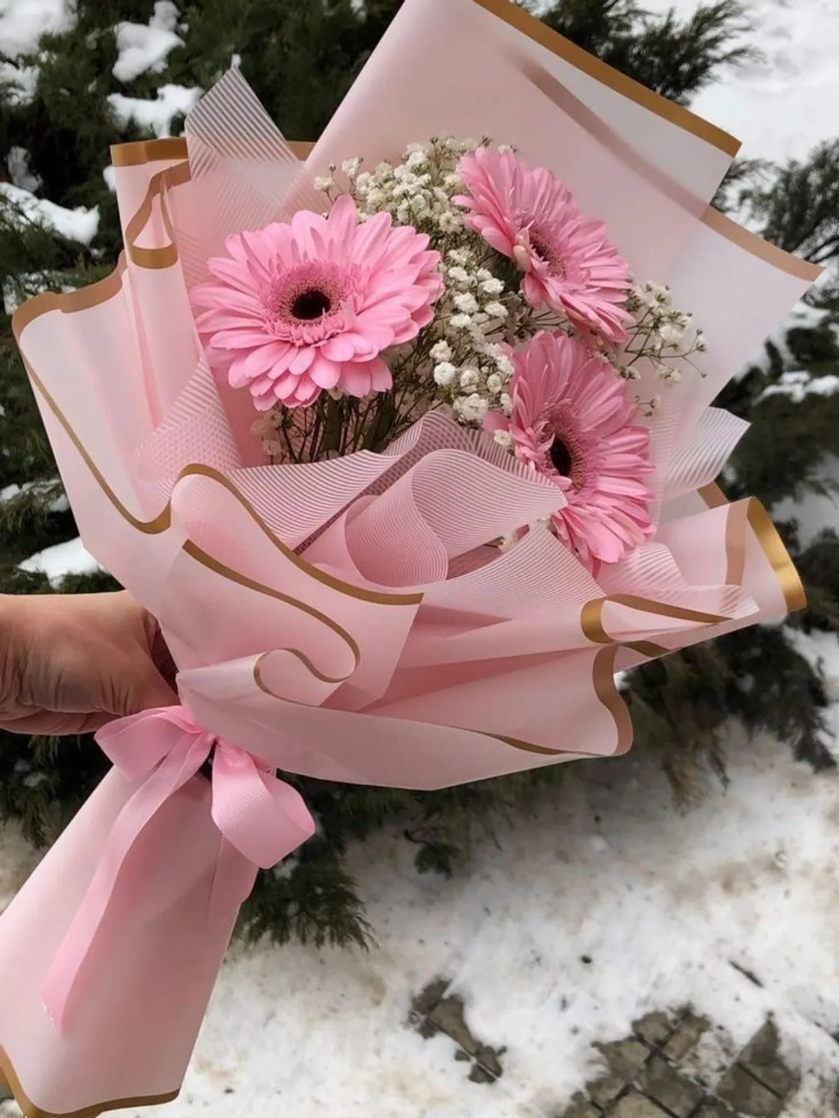 Ramito Gerberas Rosadas